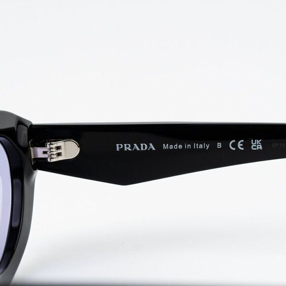 NEW Prada PR26ZS 16K40J Black Violet Oval Women Sunglasses PR 26ZS main image 8